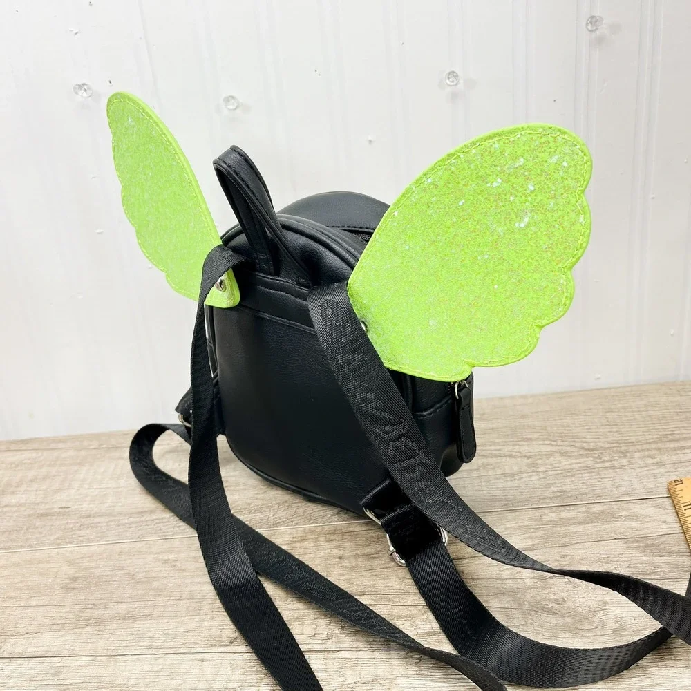 Luv Betsey by Betsey Johnson Mini Backpack Pink Green Glitter Wings Fairy Core‎